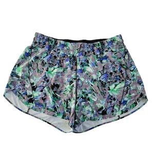 Lululemon Track That Mid-Rise Lined Shorts 5" Rapid Flourish Multi Size 16